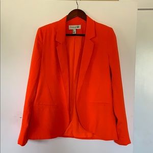Forever 21 bright orange blazer (size L)